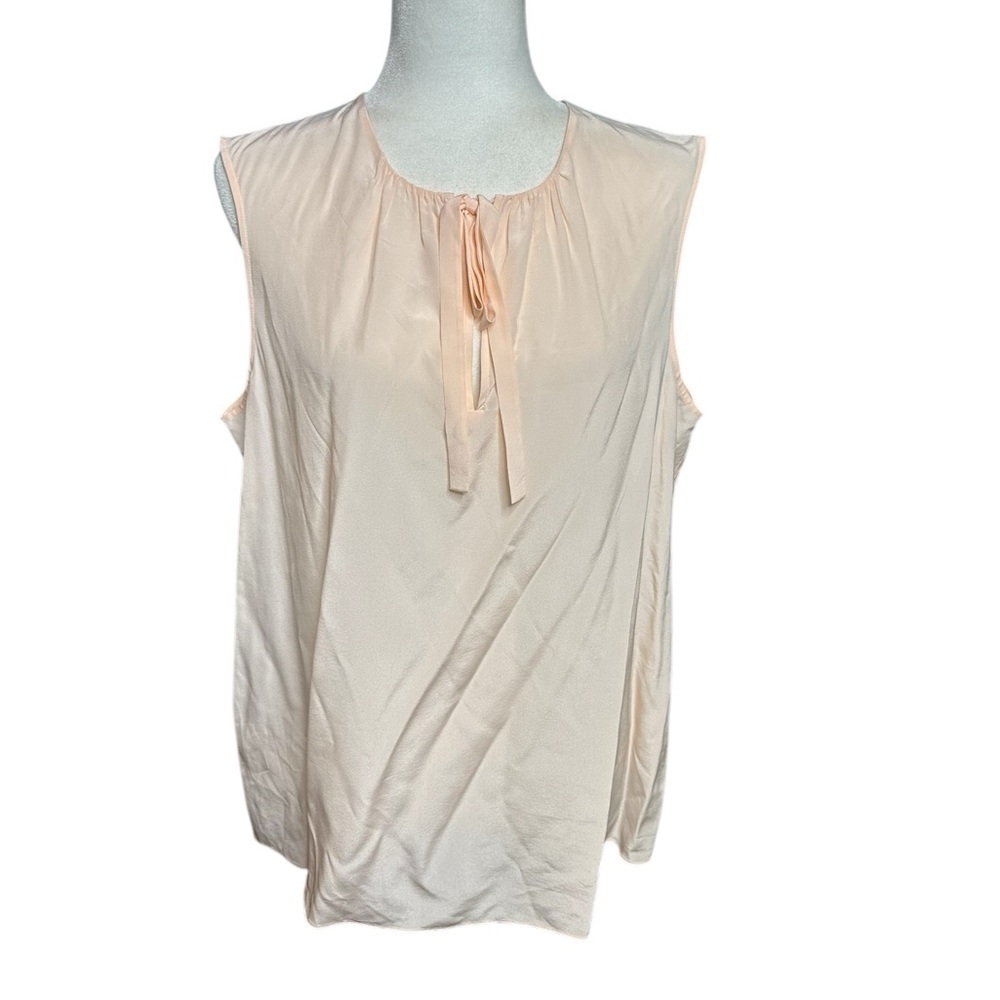 Tory Burch Jess Top 100% Silk Ballet Pink Size 14